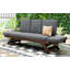 Chaise longue d'extérieur réglable avec coussins-975869694