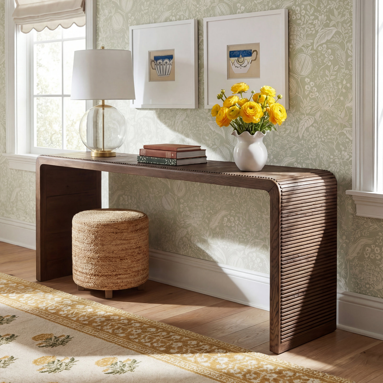 Claribel 80'' Console Table, Brown