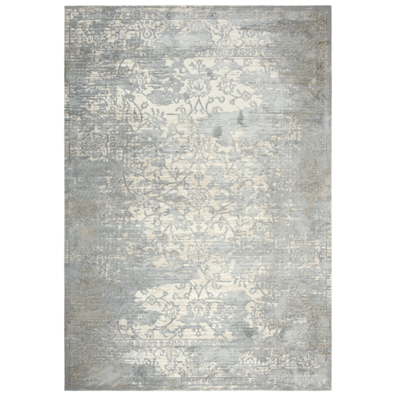Tapis gris Carey, Rectangulaire 3 pi 11 po x 5 pi 6 po