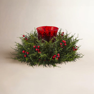 Charlton Home® Glass Hurricane Holder