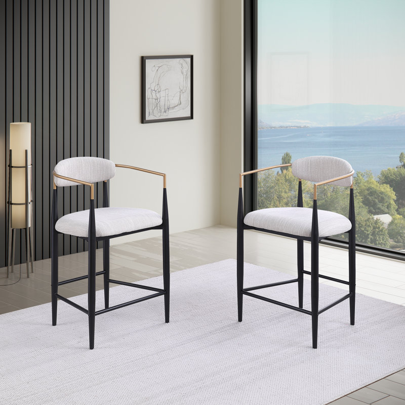 Tabouret de comptoir rembourré 25 po Alexander (ensemble de 2)