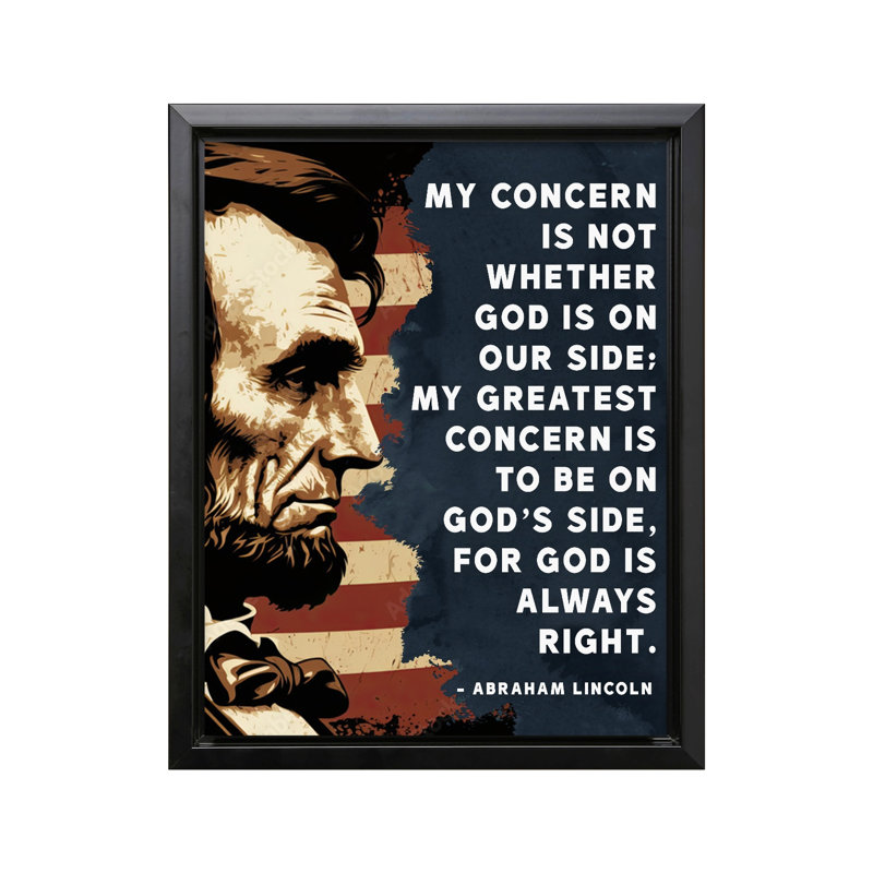 Dieu a toujours raison, Black Framed, Canvas, 12"H x 16"W