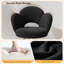 Chaise de bureau à dossier réglable avec hauteur et pivotant Lovely Petal-129051421