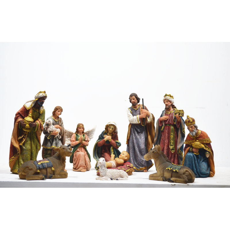 Ensemble 11 pièces crèches et mages