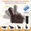 Fauteuil inclinable Power Lift à deux moteurs, fauteuils inclinables à plat à 180 ° pour adultes et personnes âgées avec chaleur et massage, grand, type C, coussin lombaire pour le salon, cuir (brun)-1319068171