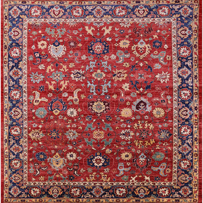 Tapis oriental rouge Haigler