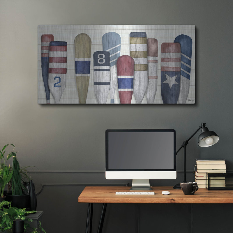 «Port Oars Horizontal» par Paul Brent, H 24 po x l 48 po
