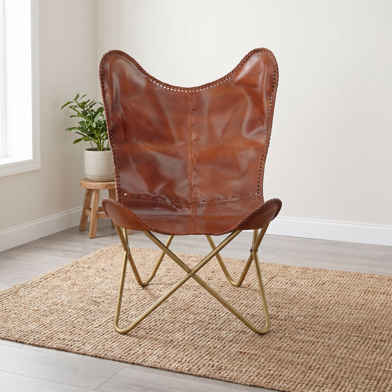 Méridienne 31,5 po Modern Brown, Brun, Doré
