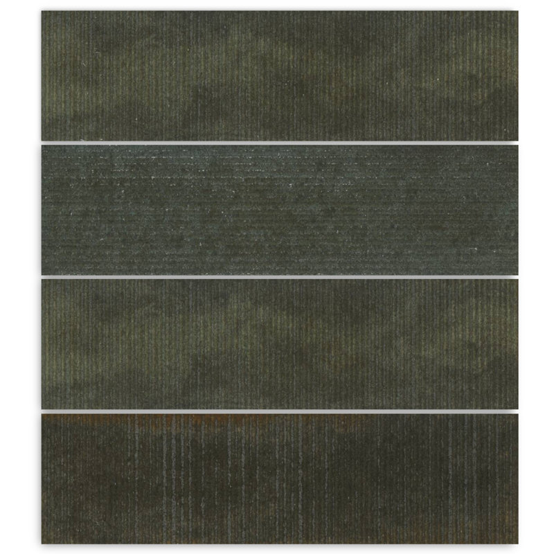 Artifact 2.5 in. x 9 in. Handmade-Look Porcelain Wall Tile (8.10 Sq. Ft. / Case), Leaf