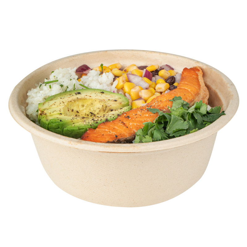 Restaurantware-Pulp Tek 37 Ounce Bagasse Bowls, 100 Round Sugarcane Bowls - Microwavable, Freezable, Brown Bagasse Disposable Hot Bowl, For Hot And Cold Foods, Sustainable