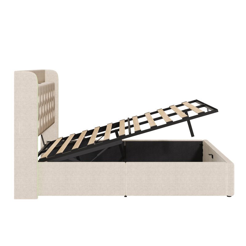 Upholstered Ottoman Storage Bed