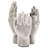 9-Inch Cement Accepting Hands Accent Decor In Antique Gray For Indoor Outdoor Planting And Candle Arranging An Attractive Manner 9 Of 2 Display Plants Candles Together