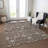 Machine Washable Indoor/Outdoor Cicel ACN1155 Chocolate Rug-100248141