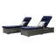 Ensemble de 2 chaises longues d'extérieur avec rangement et chaises de patio-1672230094