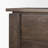 Vessela Solid Dark Brown Wood 3 Drawer Accent Cabinet