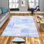 Tapis 100% polyester de qualité supérieure à impression numérique 3D, 4,0 po x 5,9 pi, hauteur des poils: 0,3 po, 650 g / m² | Antibactérien, antidérapant sous la surface | Lavable à la machine, idéal pour le salon, la chambre à coucher et les espaces pour enfants-64793156