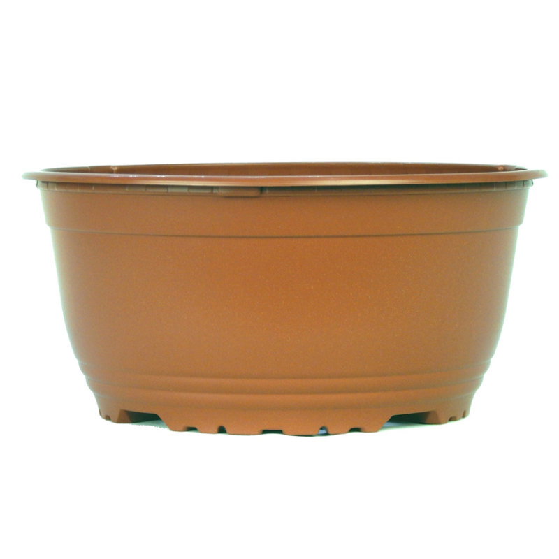 Pot à fleurs rond en plastique 8 po (paquet de 6)