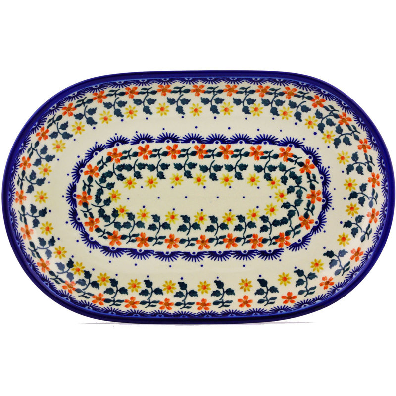 Polish Pottery Stoneware Platter