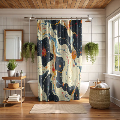 Neuron Map - Premium Shower Curtain