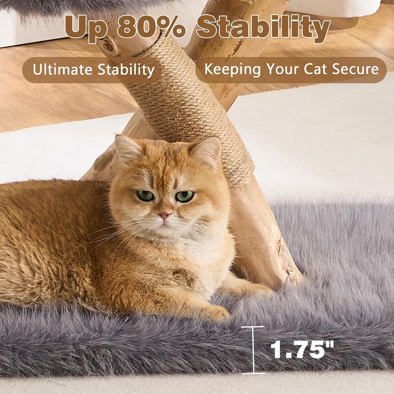 37.8 " H Cat Tree, GRAY