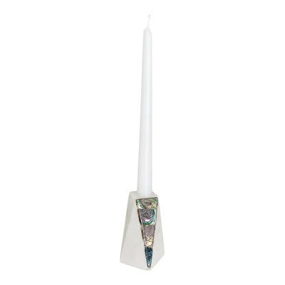 Mother Of Pearl Marble Candlestick