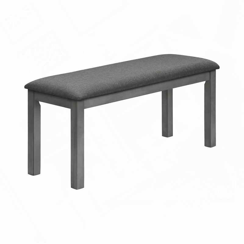 Banc rembourré Keiundra, Noir incorrect, Crème - incorrect