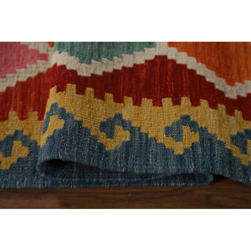 Multolor Kilim Reversible Wool Rug 7x9