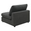 Canapé d'angle 4 pièces Rhette Charcoal avec coussins réversibles et design modulaire