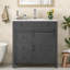Meuble-lavabo de salle de bain avec robinet de lavabo-113691983-102830894