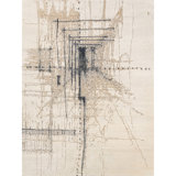 Handmade Silk and Wool Abstract Area Rug