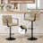 Modern Adjustable Swivel Bar Stool With Metal Footrest – Pu Leather Counter Chair, 360° Rotation, Height Adjustable Kitchen & Home Bar Seating-1826269706
