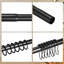 Tringle de rideau de douche extensible en forme de losange (noir)-128512381