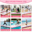 Inflatable Air Gymnastics Tumbling Mat – 13FT x 3.3FT x 4IN, 4" Thick Tumble Track with Air Pump & Storage Bag – Home Gym, Yoga, Cheerleading – UK Pink (400x100x10 cm)