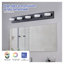 Luminaire de salle de bain 37 po à 5 lumières DEL moderne 37 po, noir élégant pour miroir, douche et décor de salle de bain-2067046813-2067046816-2067046822