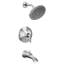 Ensemble de garniture de baignoire et douche avec douche à effet de pluie Moen Doux Posi-Temp, valve requise-33588557