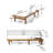 Summerland Chaise Lounge - White Mesh-1392807003