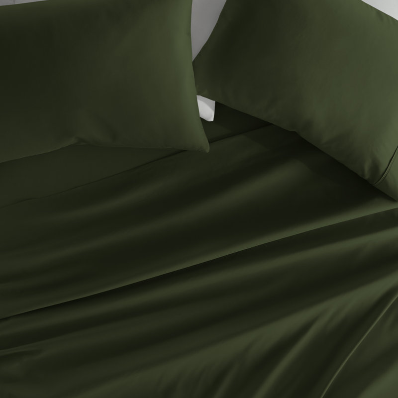Holiday  Sheet Set, Pine Green Christmas Pattern, California King Size Bedding, Cal King Sheet Set with 2 Pillowscases