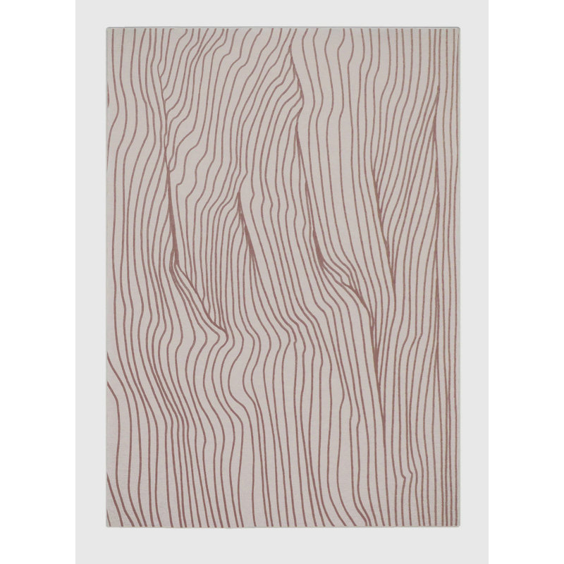 Tapis en polyester tissé à la machine en verre volcanique, Rectangle 7 pi x 9 pi
