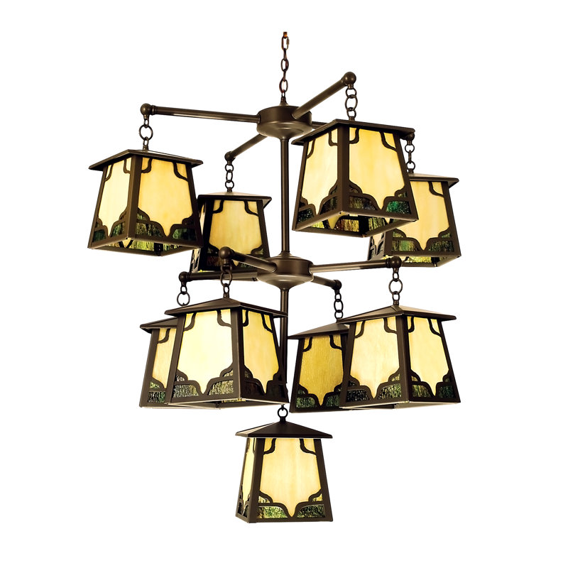 Lustre à niveaux ombrés 9 lumières Birchfield