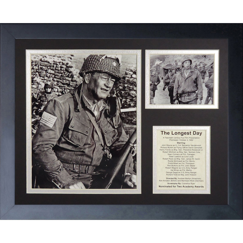 John Wayne - Longest Day Framed Memorabili