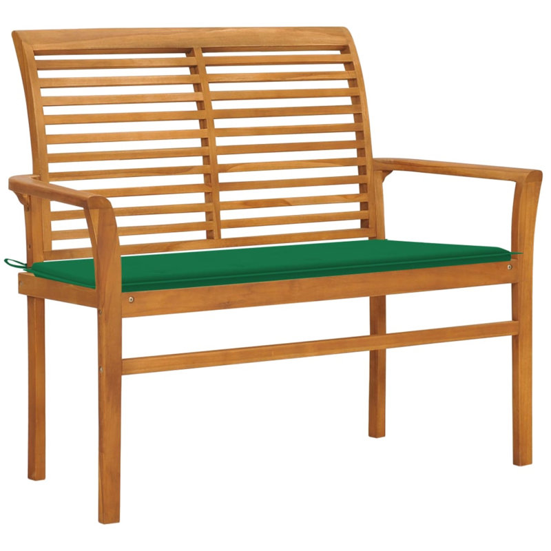 Banc de jardin en teck Branen, Vert