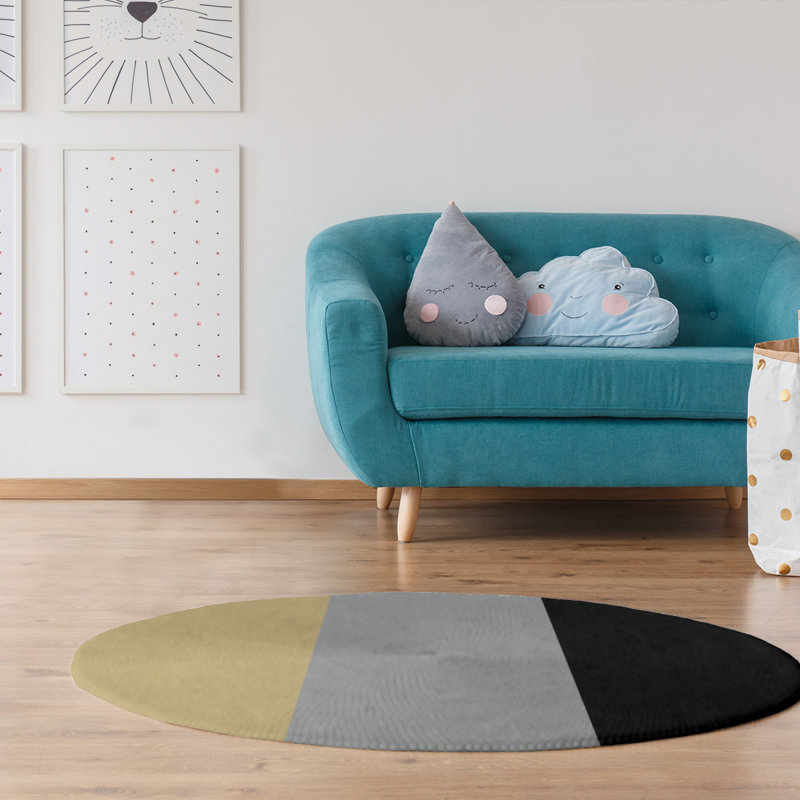 Chenille Indoor Rug, Round 5'