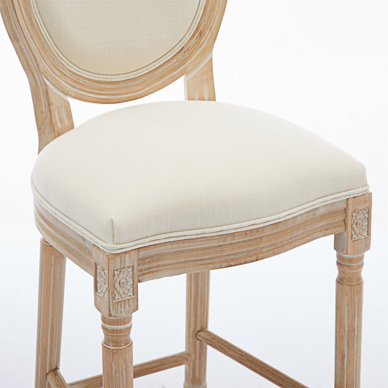 Solid Wood Bar Stools Set Of 2