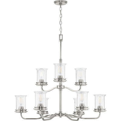 Lustre classique 9 lumières ombrées Nedmond