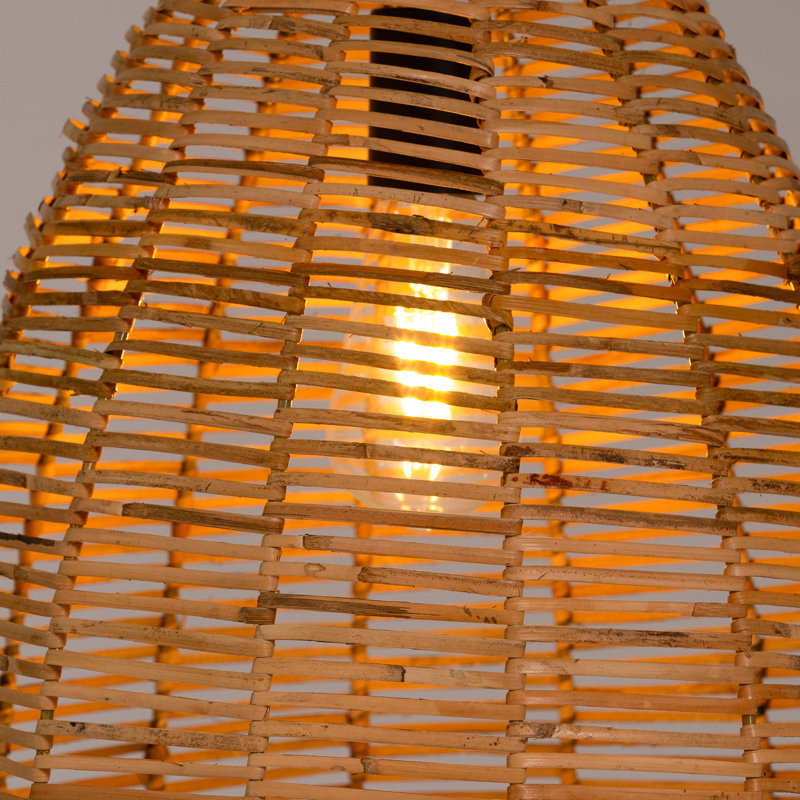 Suspension Jax 1 lumière en rotin