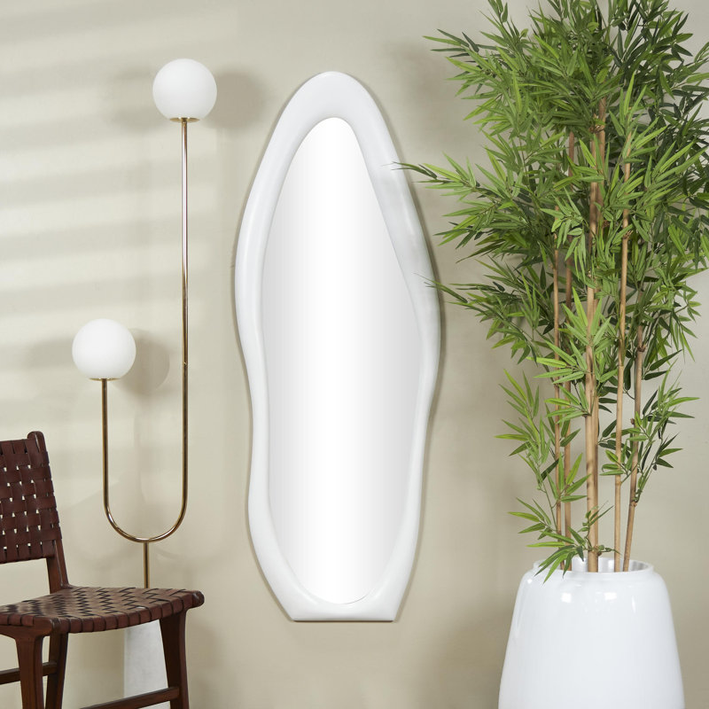 Miroir mural Garber, Blanc
