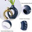 Vases en céramique bleus et dorés
