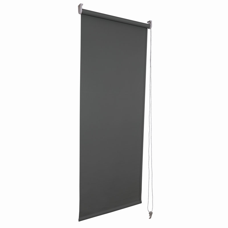 Thermal Blackout Roller Blind – Trimmable Cut-to-Size Window Blind, Grey, 210 cm L x 180 cm W