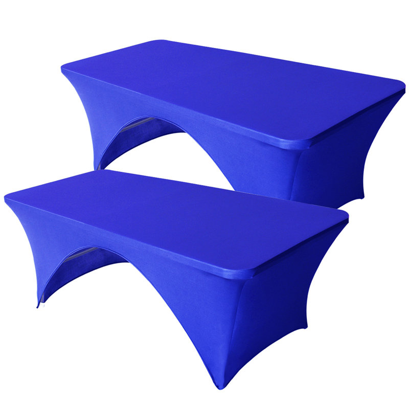 Housses pour table pliante rectangulaire Eider & Ivory ™, 72 po x 30 po, Bleu, 2
