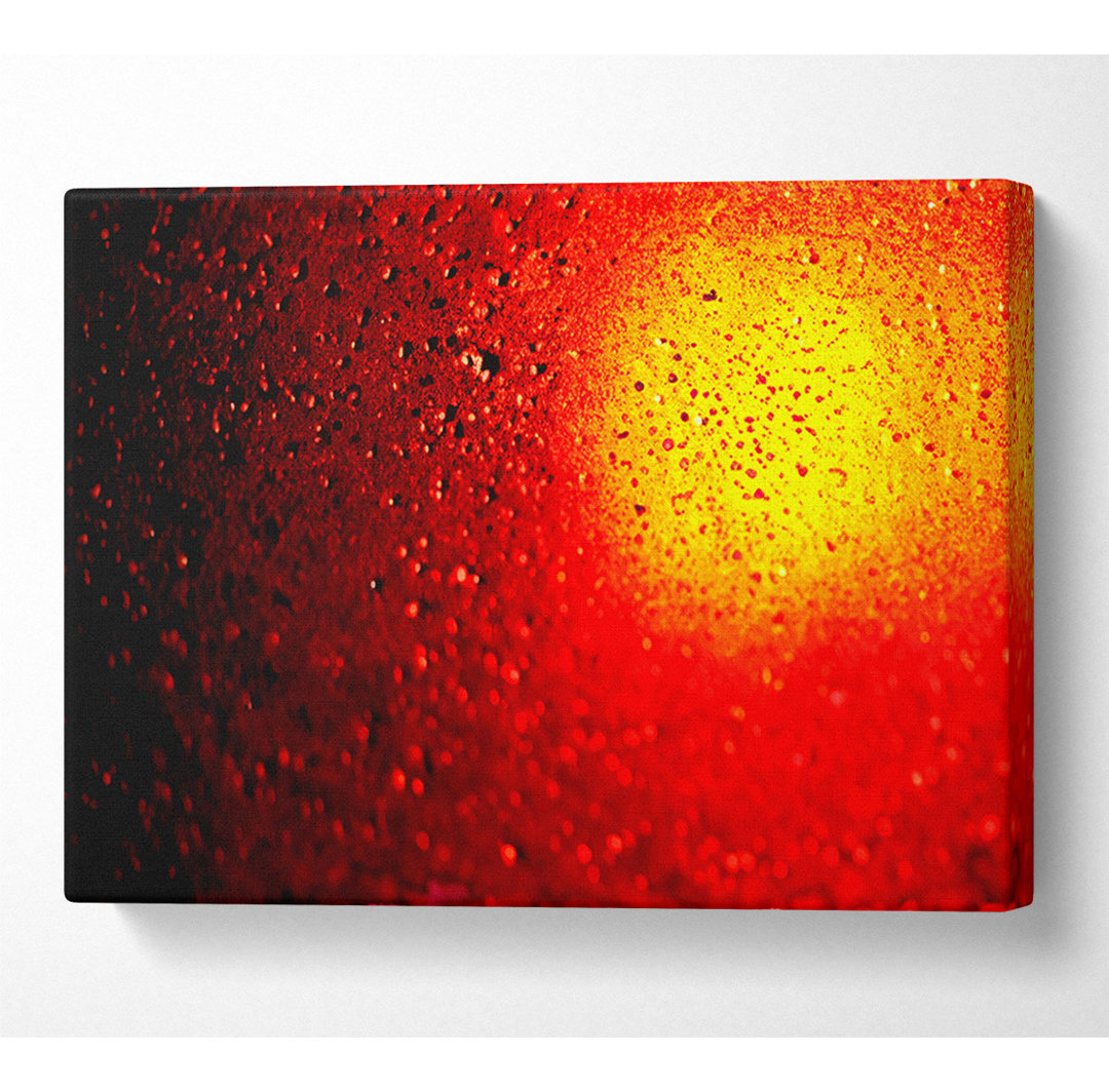 Rote Tropfen - Kunstdrucke auf Leinwand - Wrapped Canvas